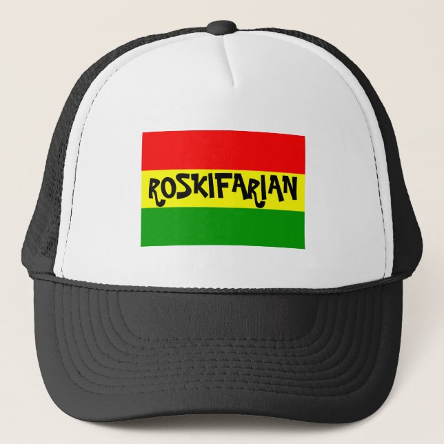 rasta, ROSKIFARIAN Trucker Hat (Front)