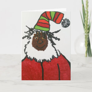 Rasta Santa Holiday Card