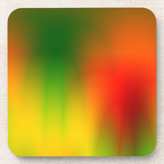 Rasta Splash of Colour Coaster (Front)