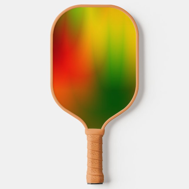 Rasta Splash of Colour Pickleball Paddle (Front)