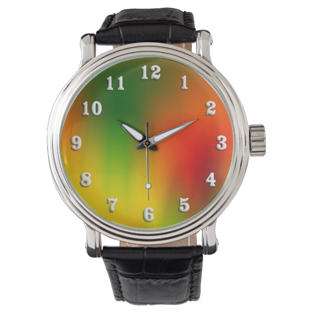 Rasta Splash of Colour Watch (Front)