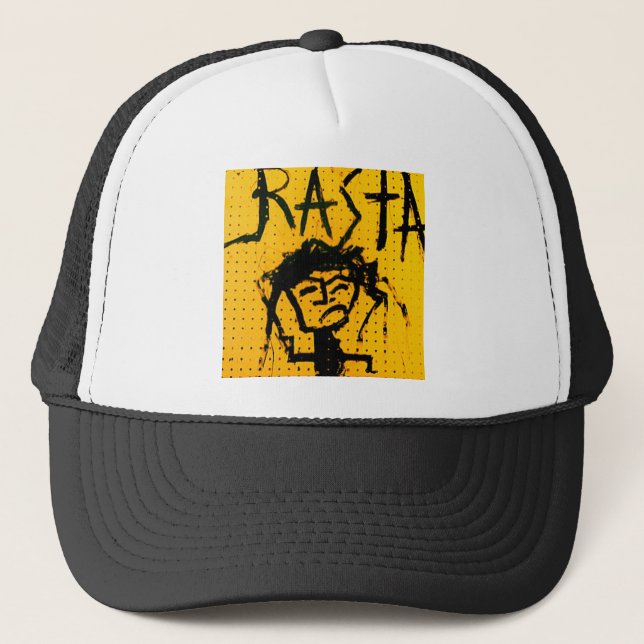 RASTA STICK FIGURE TRUCKER HAT (Front)