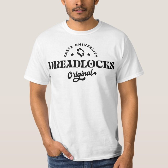 Rasta University Dreadlocks Original Reggae T-Shirt (Front)