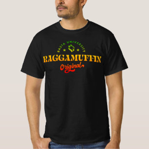 Rasta University Raggamuffin Original Rasta Reggae T-Shirt