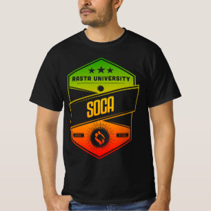 Rasta University Soca Good Vibes Rasta Reggae  T-Shirt