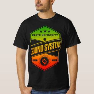 Rasta University Sound System Good Vibes Reggae  T-Shirt