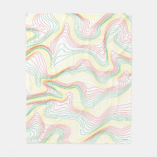 Rasta Waves  Fleece Blanket