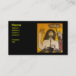 RASTA WITCH TRIALS GUILTY BUSINESS CARD