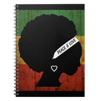 Rasta Woman Peace & Love Notebook