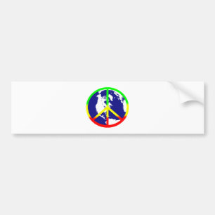 Rasta World Peace Bumper Sticker