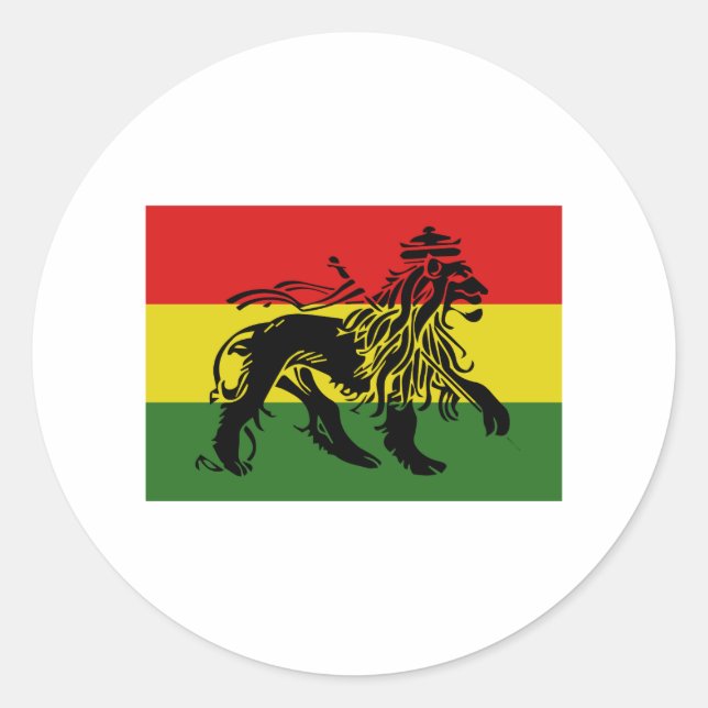 Rastafari Flag Classic Round Sticker (Front)