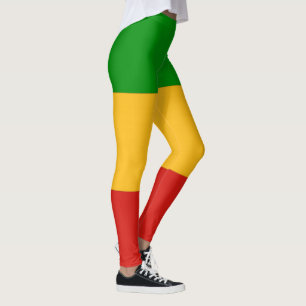 RASTAFARI FLAG COLORS stripes + your ideas Leggings