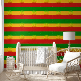 RASTAFARI FLAG COLORS - WITH LION WALLPAPER
