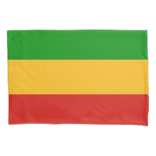 RASTAFARI FLAG COLORS + your ideas Pillowcase