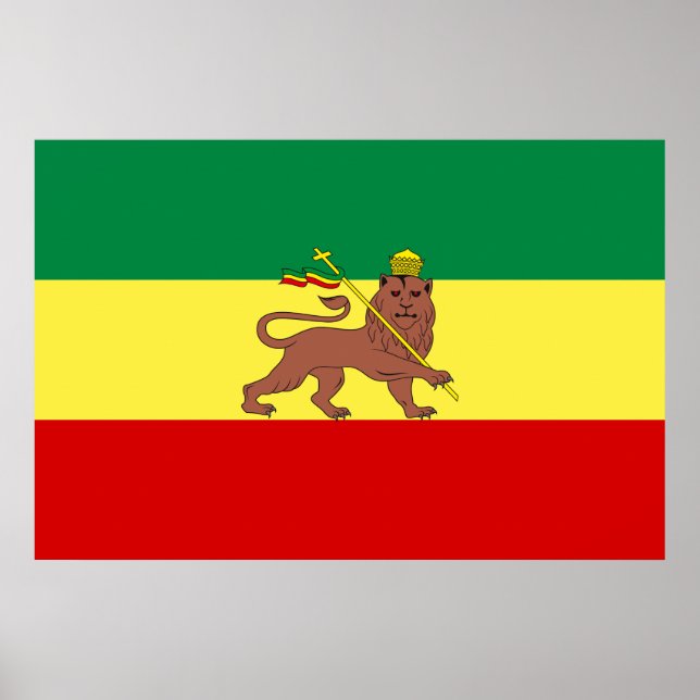 Rastafari Flag Poster (Front)