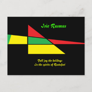 Rastafari greeting cards-irie rasmas postcard