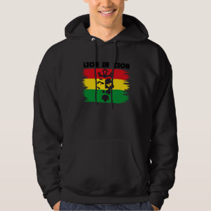 Rastafari Lion Head Jamaica Souvenir Rasta Roots R Hoodie