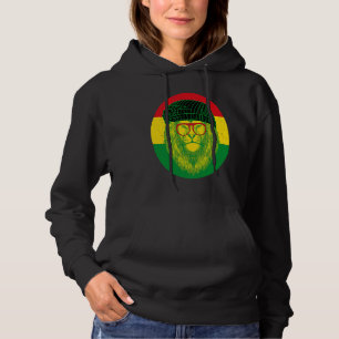 Rastafari Lion Head Jamaica Souvenir Rasta Roots R Hoodie
