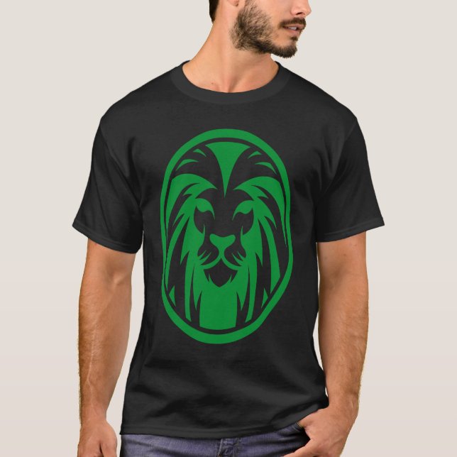 Rastafari Lion Head Jamaica Souvenir Rasta Roots R T-Shirt (Front)