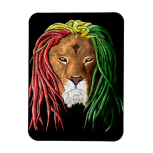 Rastafari Lion Magnet