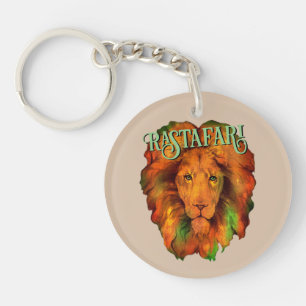 Rastafari (Rastafarian Reggae Lion) Key Ring