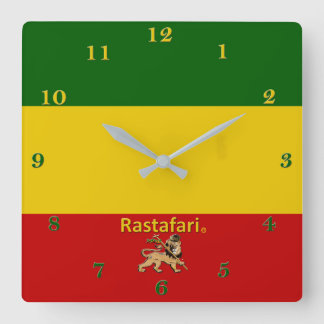 Rastafarian Bob Marley Region Wall Clock