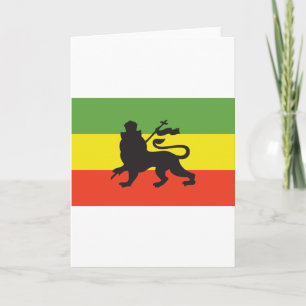 Rastafarian Flag Card