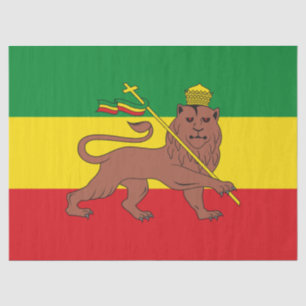 Rastafarian Flag of Ethiopia Lion of Judah Tissue Paper