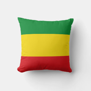 Rastafarian Flag Rasta Ethiopian Cushion