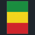 Rastafarian Flag Rasta Ethiopian Flyer<br><div class="desc">Red,  green and yellow colours represent the flag of Rastafarianism,  but is also a flag of Ethiopia. Here is a high quality Rasta gift and a great design for all rastafarians. Visit our store to find more cool Rasta gifts and other world flags gift ideas.</div>
