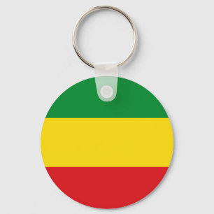 Rastafarian Flag Rasta Ethiopian Key Ring