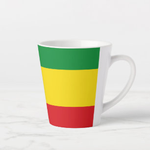 Rastafarian Flag Rasta Ethiopian Latte Mug