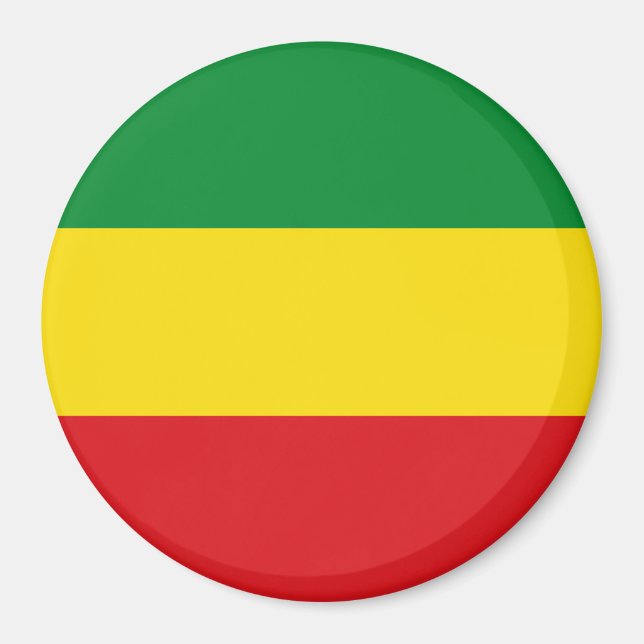 Rastafarian Flag Rasta Ethiopian Magnet (Front)