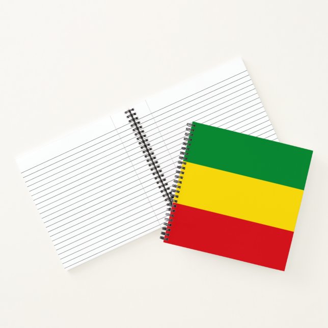 Rastafarian Flag Rasta Ethiopian Notebook (Inside)