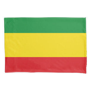 Rastafarian Flag Rasta Ethiopian Pillowcase