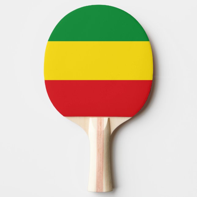 Rastafarian Flag Rasta Ethiopian Ping Pong Paddle (Front)