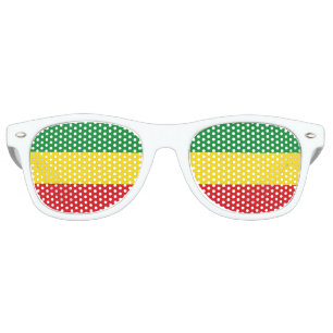 Rastafarian Flag Rasta Ethiopian Retro Sunglasses