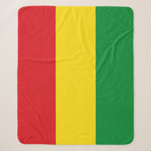 Rastafarian Flag Rasta Ethiopian Sherpa Blanket