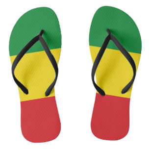 Rastafarian Flag Rasta Ethiopian Thongs