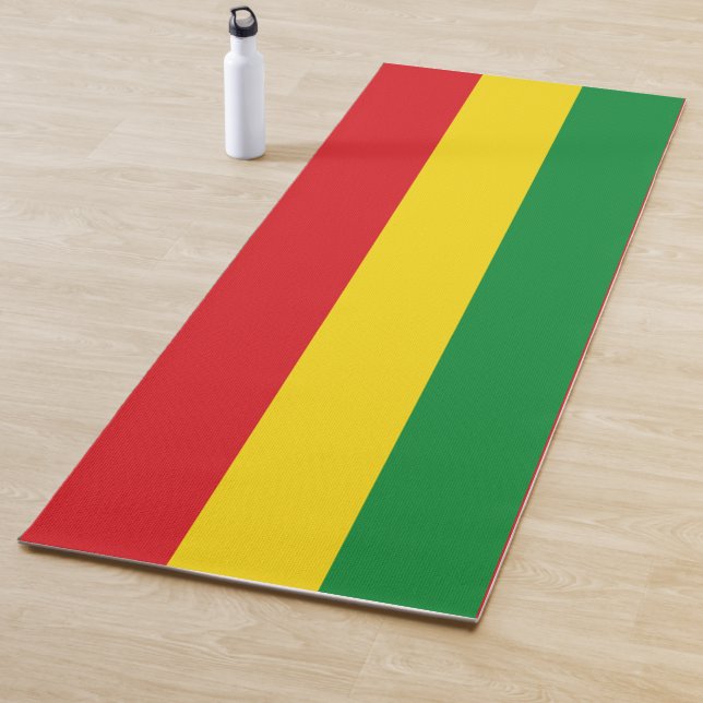 Rastafarian Flag Rasta Ethiopian Yoga Mat (In Situ)