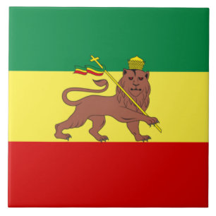 Rastafarian Flag (Rastafarianism) (Rasta) Ceramic Tile