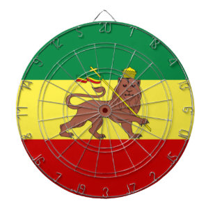Rastafarian Flag (Rastafarianism) (Rasta) Dartboard