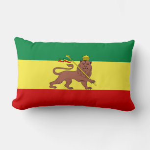 Rastafarian Flag (Rastafarianism) (Rasta) Lumbar Cushion