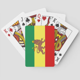 Rastafarian Flag (Rastafarianism) (Rasta) Playing Cards