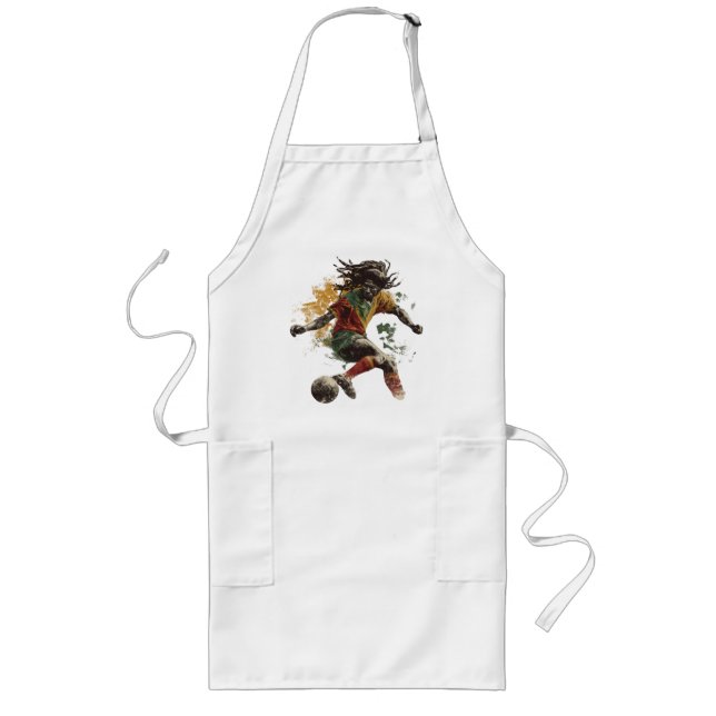 Rastafarian football player long apron (Front)