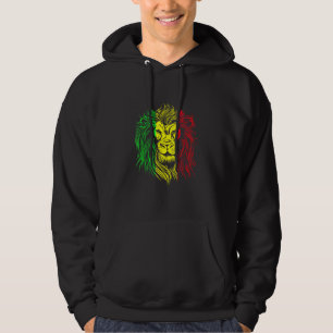 Rastafarian Lion Mandala Reggae Music Jamaica Rast Hoodie