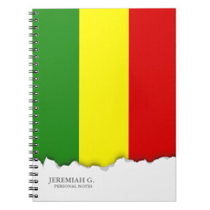 Rastafarian Pride Flag Notebook