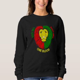Rastafarian Red Yellow Green Rasta Apparel Lion Of Sweatshirt