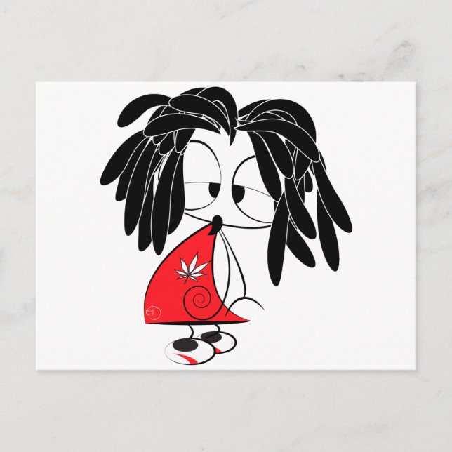 Rastaman doll postcard (Front)