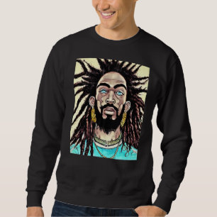 Rastaman Reggae Dub Jah Rasta design Premium_7 Sweatshirt